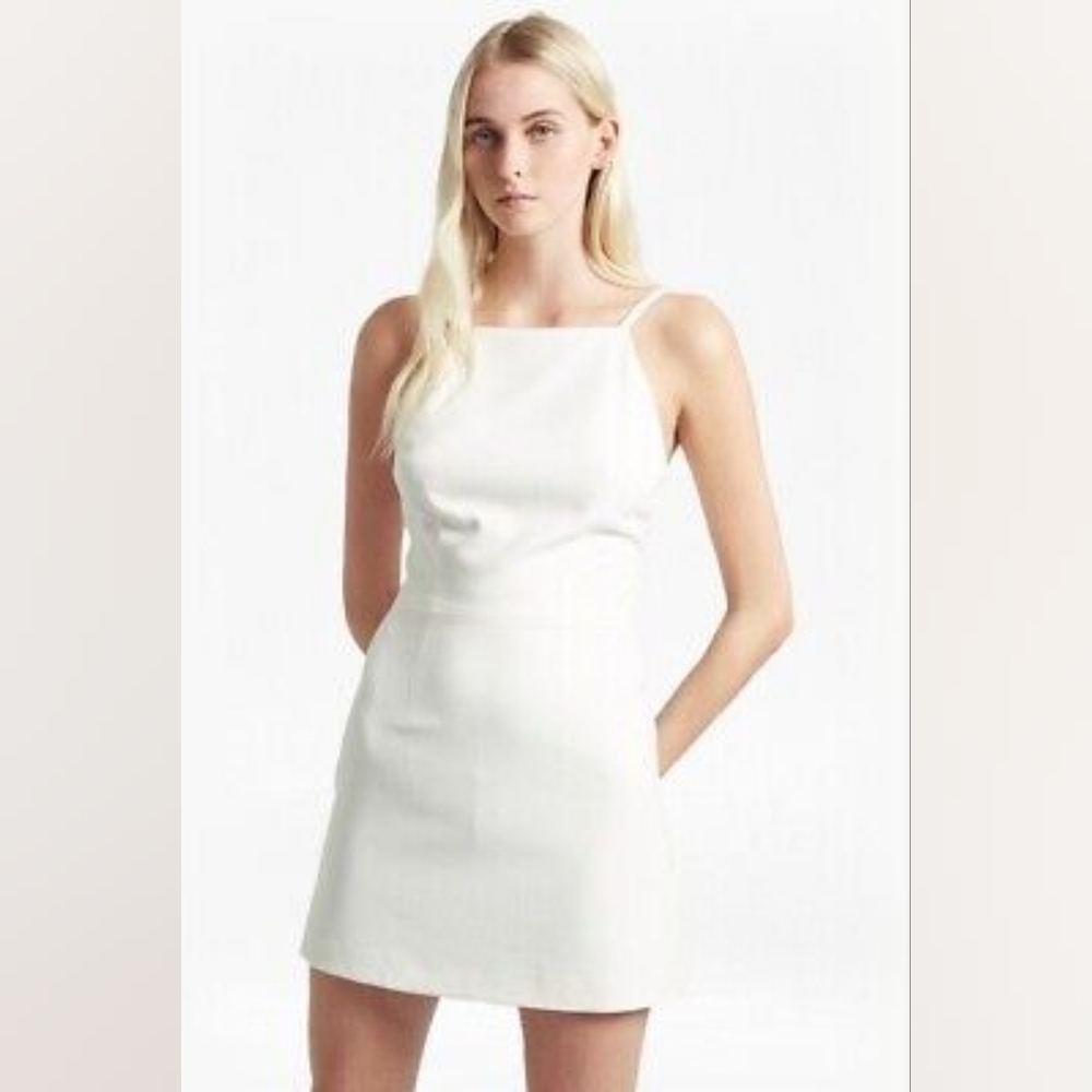French Connection White Whisper Sheath Dress